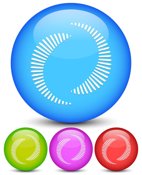 Bright icons with circular shapes - Zdjęcie, obraz