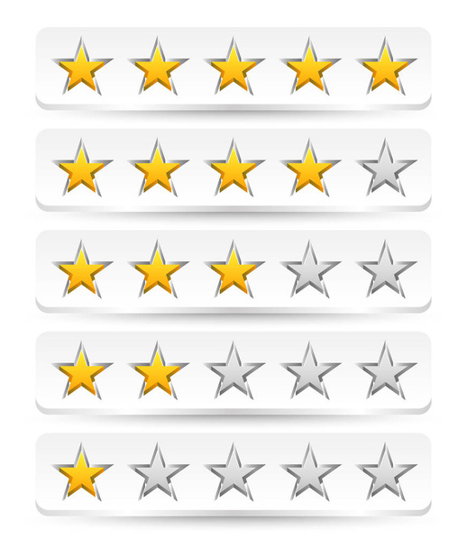 Stylish star rating template - Fotó, kép