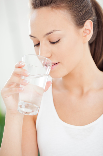 Woman Drinking Water - Foto, Imagem