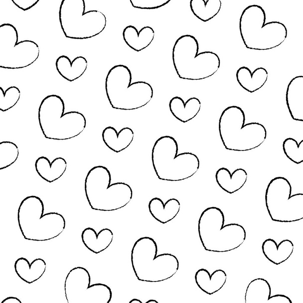 Grunge güzellik kalp sevmek simge arka plan vektör çizim - Vektör, Görsel
