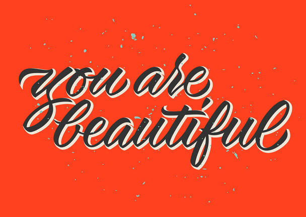 beautiful_calligraphy_red - Vector, Image