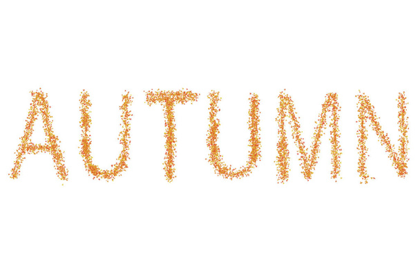 automne fond inscription de base feuille érable jaune rouge brun sur fond blanc base design
 - Photo, image