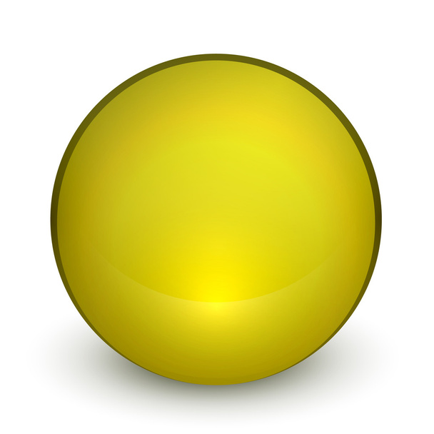 Color matte light sphere button - Vector, Image