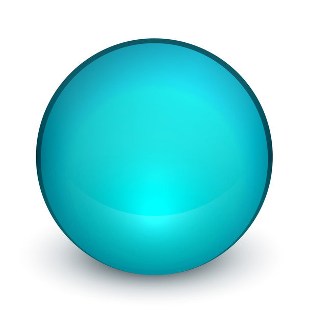 Color matte light sphere button - Vektor, obrázek