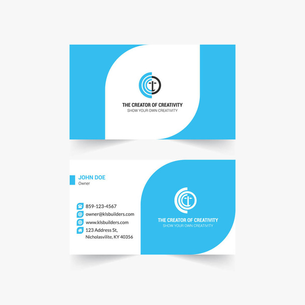 Creative Business Card Design - Vector, Image