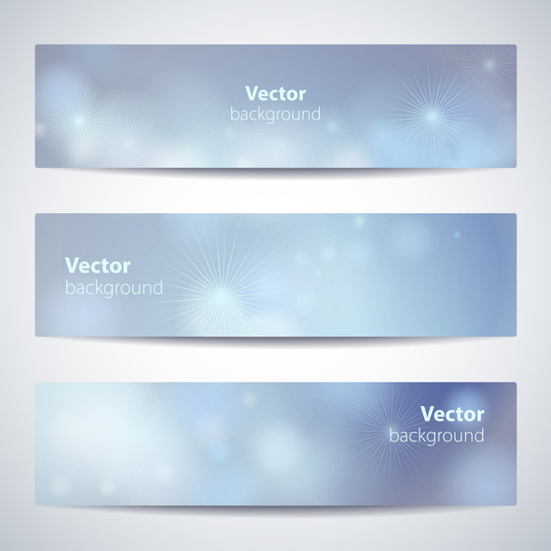 Set of abstract vector headers or banners. - Vetor, Imagem