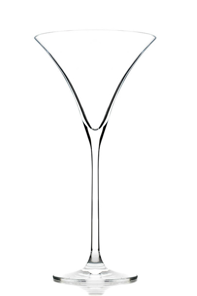 Leeg wijnglas geïsoleerd op witte achtergrond - Foto, afbeelding