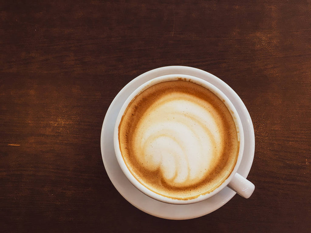 Cappuccino in a restaurant, at a coffee break - Zdjęcie, obraz