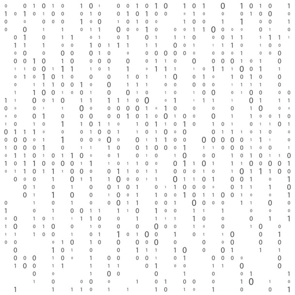 Фон с цифрами на экране. двоичный код ноль одна матрица белый фон. баннер, шаблон, обои. Аннотация Matrix Background. Бинарный компьютерный код. Кодирование. Концепция хакера. Векторный фон
 - Вектор,изображение