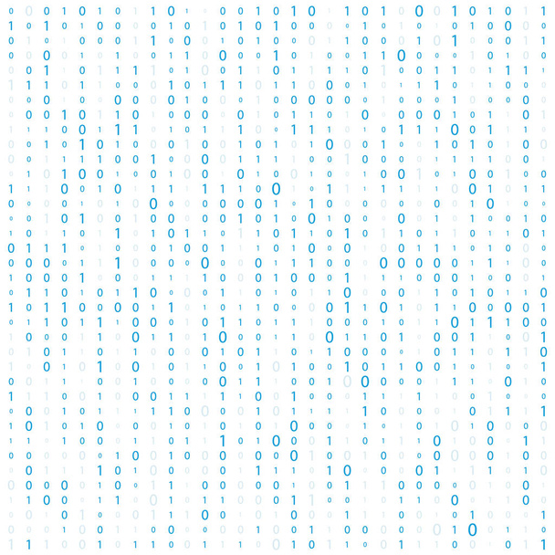 Background With Digits On Screen. binary code zero one matrix white background. banner, pattern, wallpaper. Abstract Matrix Background. Binary Computer Code. Coding. Hacker concept. Vector Background - Vector, Image
