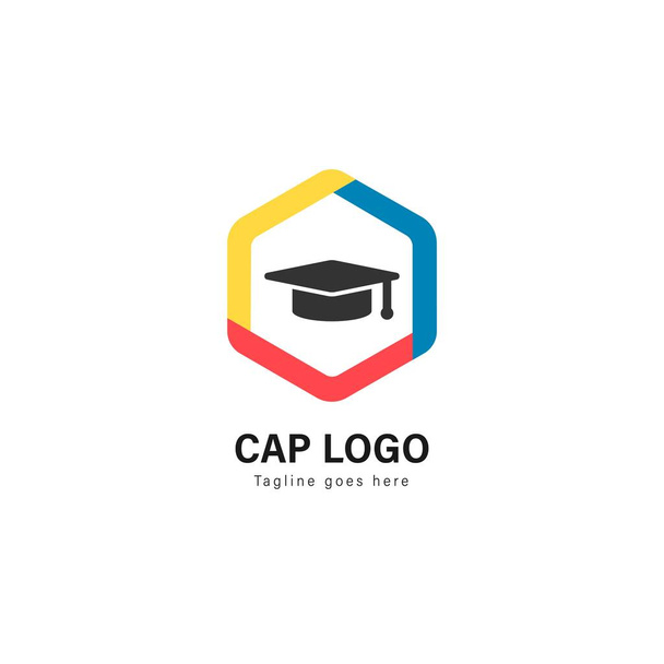 Diseño de plantilla de logo universitario. Logotipo de la universidad con diseño moderno vector marco
 - Vector, imagen