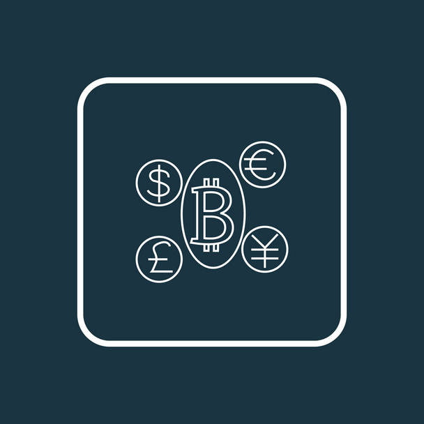 Cryptocoin icon line symbol. Premium quality isolated cryptocurrency element in trendy style. - Photo, Image
