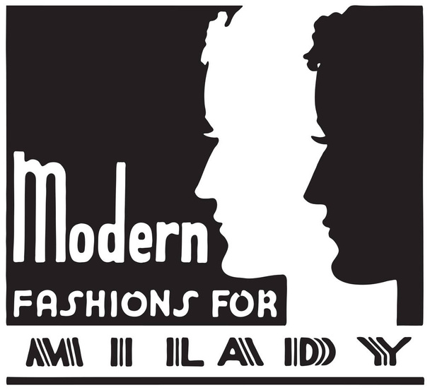 Modern Fashions For Milady - Vector, Image