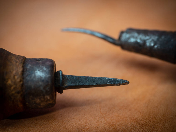 Priemen, oude zadel tools - Foto, afbeelding