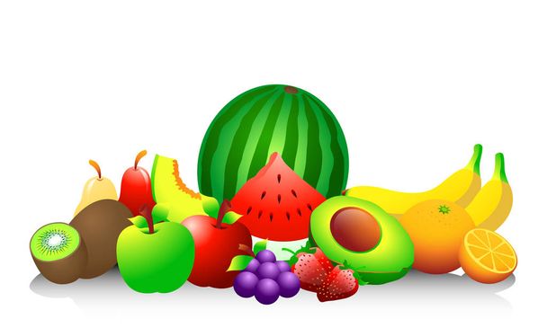 Illustration de fruits dans un fichier vectoriel
 - Vecteur, image