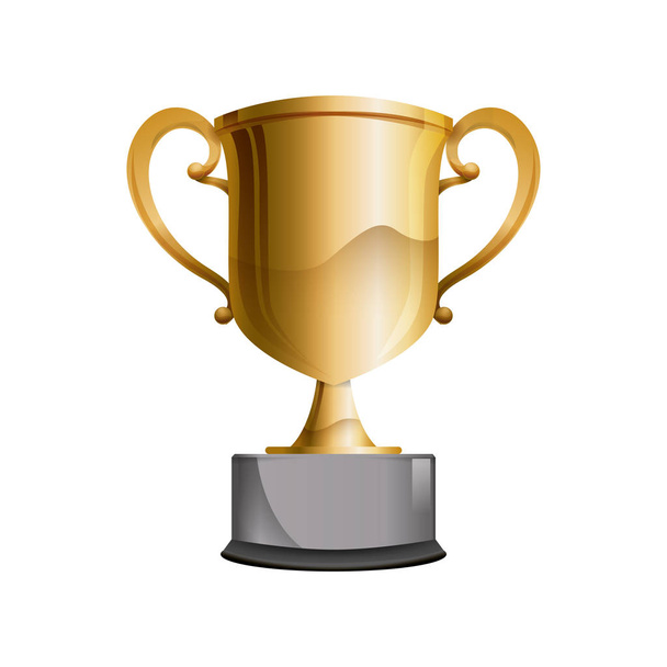 trophy cup award icon - Vector, imagen