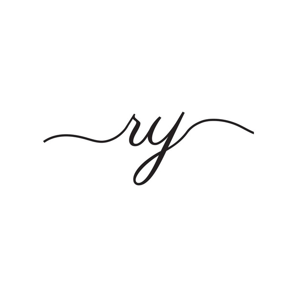 handwriting letters vector logo - Вектор, зображення