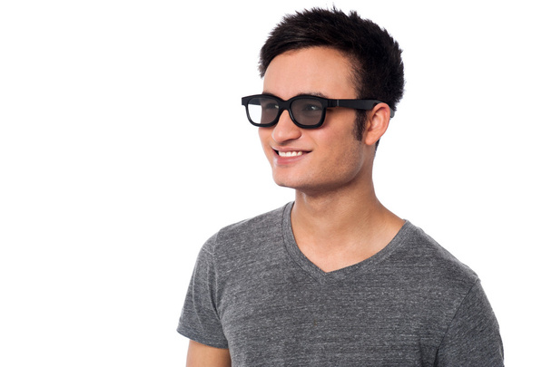 Young happy man wearing dark sunglasses - Foto, Bild