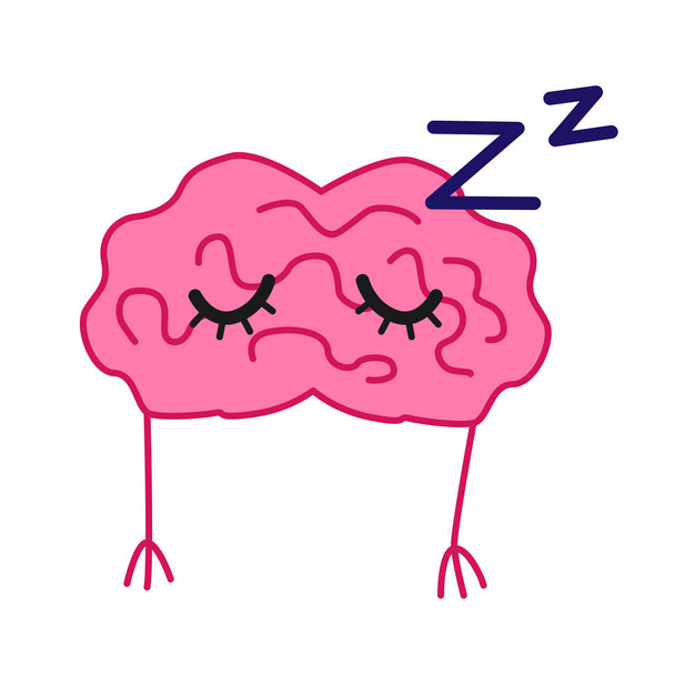 Sleeping brain vector - Διάνυσμα, εικόνα