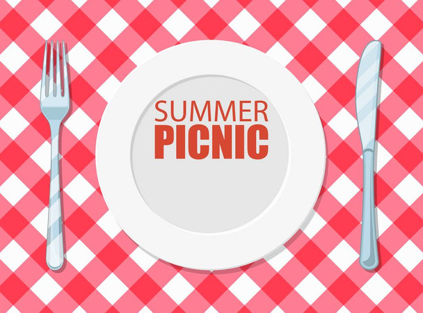 summer picnic design - Vektor, obrázek