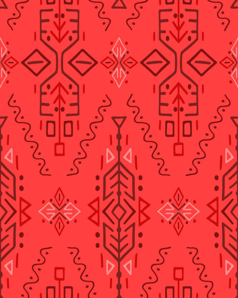 African Ethnic Style Vector Seamless Pattern - Vector, Image