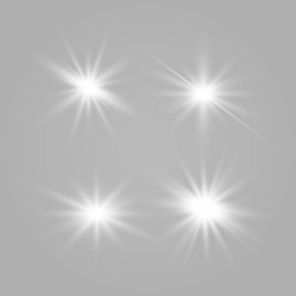 Reihe glühender Lichter - Vektor, Bild