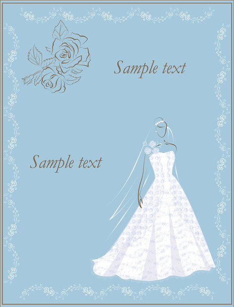 Bride invitation - Vetor, Imagem