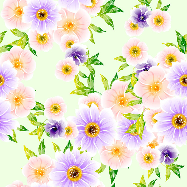 vector ilustración de flores brillantes patrón fondo
 - Vector, Imagen