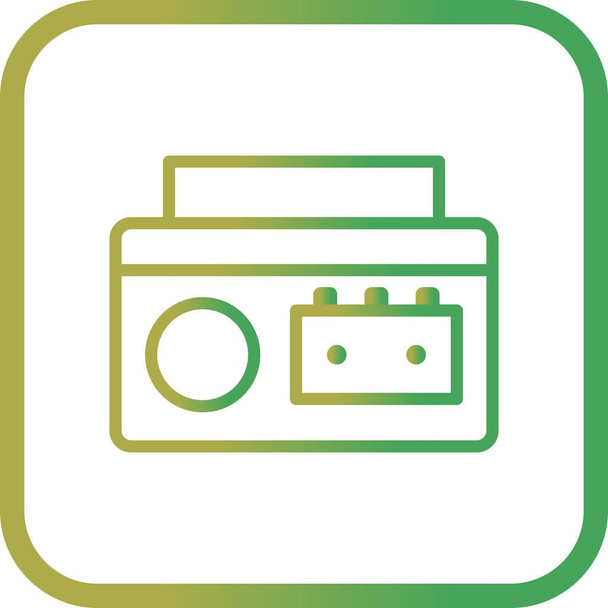 Vector Cassette Player Icon - Vector, Image