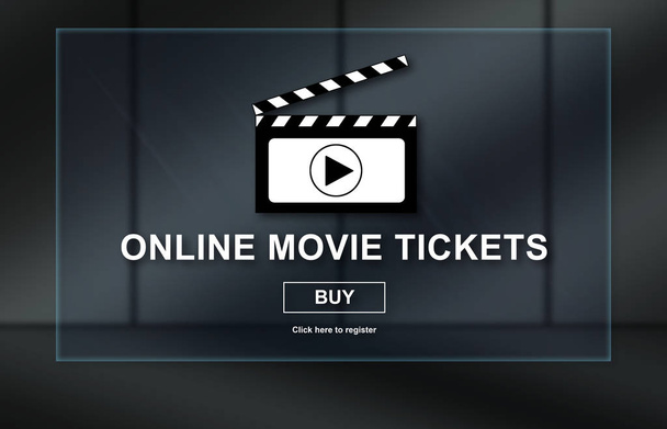 Concept of online movie tickets - Photo, Image
