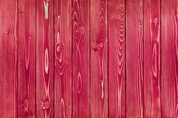 Red wood texture. Background old red panels. - Foto, immagini