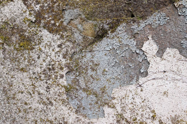 Close up high resolution surface of aged and weathered paint on walls in germany - Fotó, kép