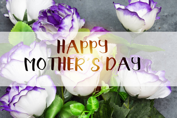 schöne Blumen mit glücklichem Muttertagskonzept - Foto, Bild