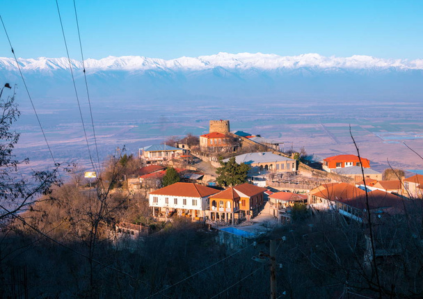 View on Signaghi town. Georgia - Foto, afbeelding