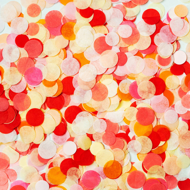 Close view of colorful bright confetti textured background - Foto, Imagen