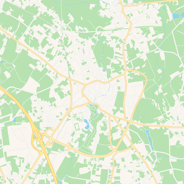 Bilzen, Βέλγιο εκτυπώσιμος χάρτης - Διάνυσμα, εικόνα