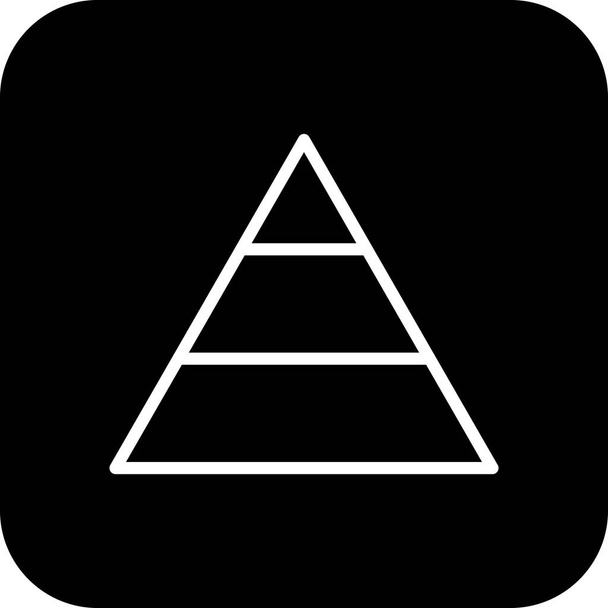 Vektor piramis ikon      - Vektor, kép