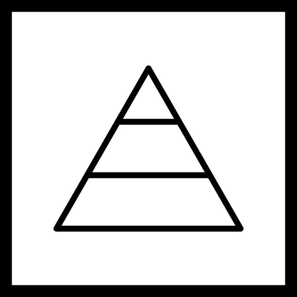 Vektor piramis ikon      - Vektor, kép