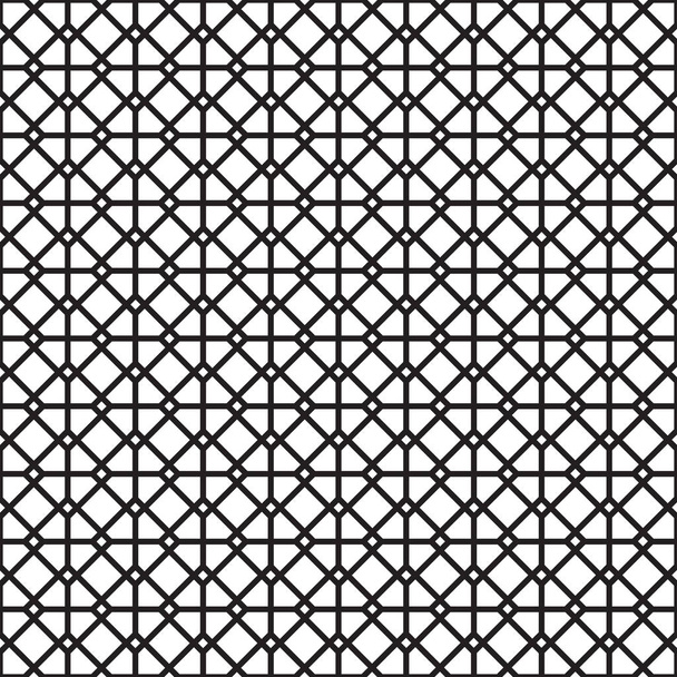 Naadloze lattice Trelly lijn patroon achtergrond - Vector, afbeelding