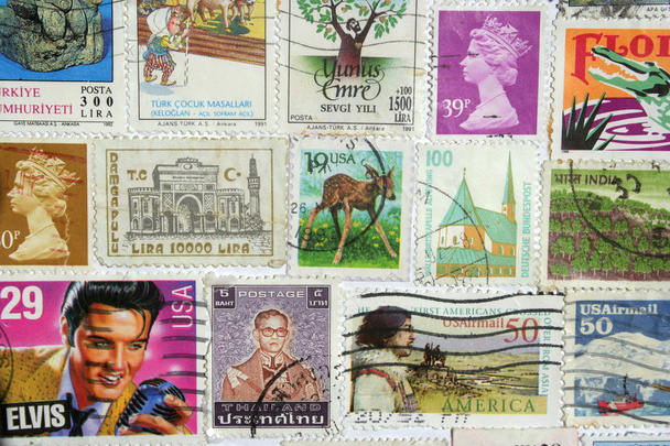 stamps as background - Photo, Image