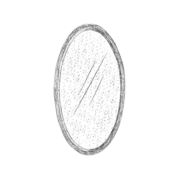 Mirror illustration in hand drawn vector  - Вектор,изображение