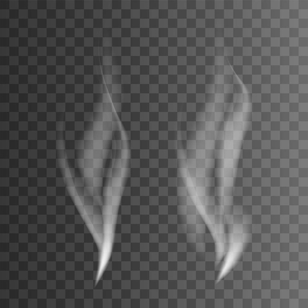 白い煙の波 - ベクター画像
