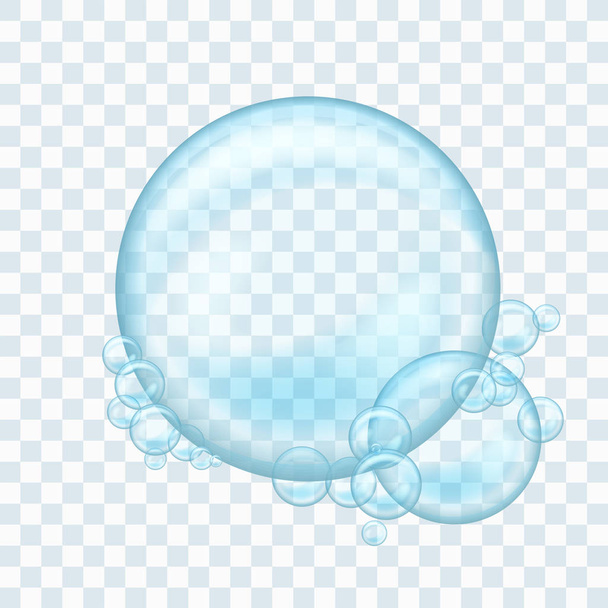 Soap water bubbles - Διάνυσμα, εικόνα