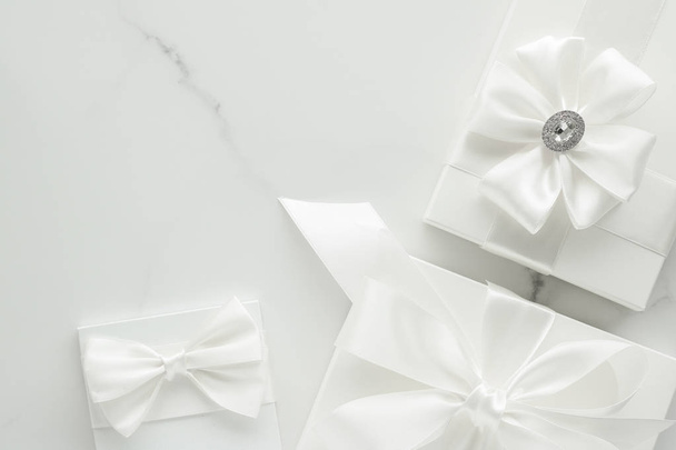 Luxury wedding gifts on marble - Photo, Image