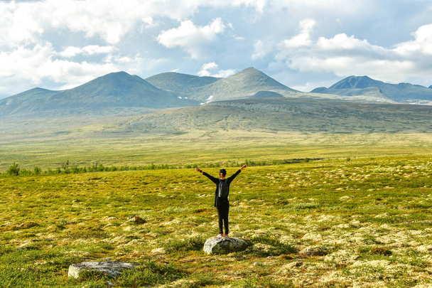lidé na národní park rondane Norsko - Fotografie, Obrázek
