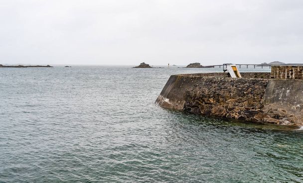 Scenic view of the harbour of Roscoff - Photo, Image