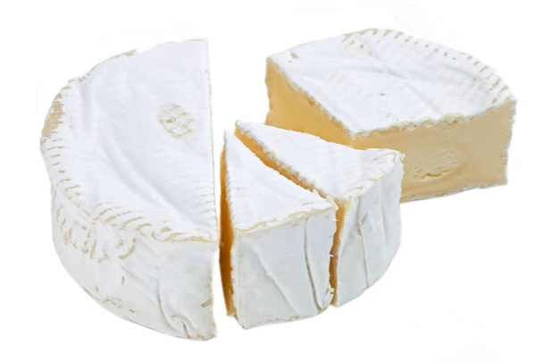 Изоляция сыра Бри на белом
 - Фото, изображение