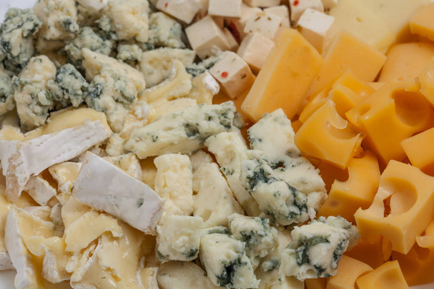 Prato de queijo, sortimento, Fundo alimentar
 - Foto, Imagem