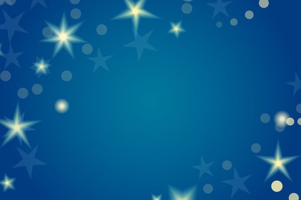 Card template with stars and space for your text. - Vector, Image