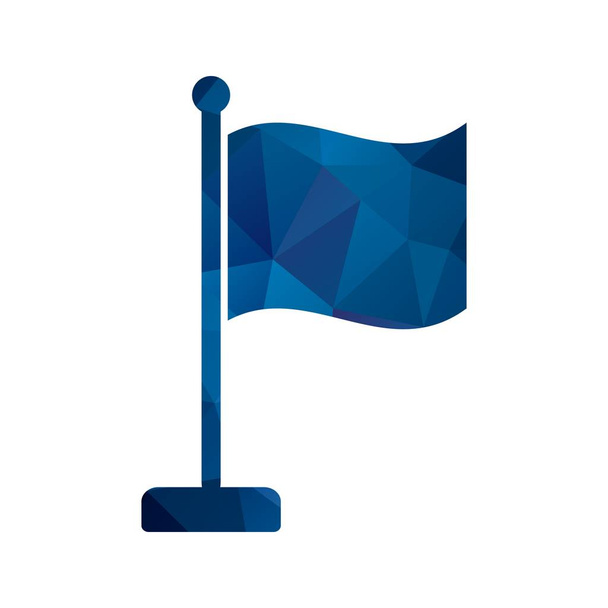 Icono de bandera vectorial
 - Vector, Imagen